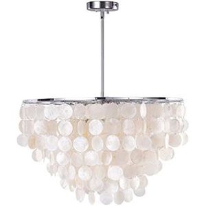 West Elm Capiz Iridescent Shell Chandelier Pendant Lamp
